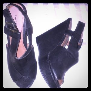 Women’s Black Wedge Sandal
